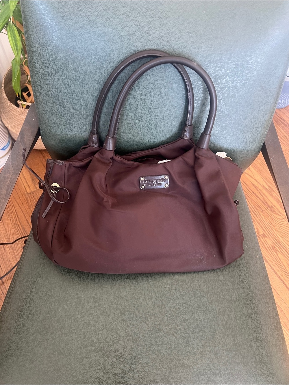 KATE SPADE Chocolate Brown Nylon tote